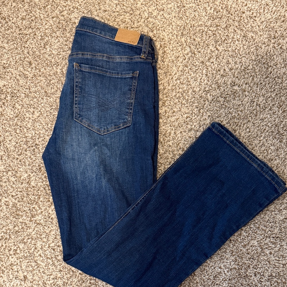 Aeropostale Women's Boot Cut Jeans - Dark Blue